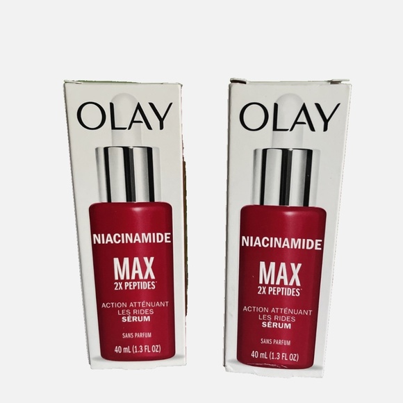 OLAY Other - Lot 2 Olay Regenerist MAX Wrinkle Serum B3+ Peptides niacinamide Fragrance Free